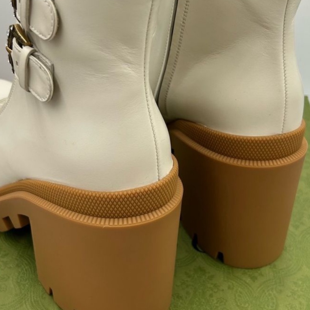 Gucci Women's GG SUPREME LUG SOLE COMBAT boots . Size 42 (US 12) - Picture 5 of 7